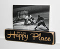 Hockey Photo Display: Wood Frame, Hockey Player Gift