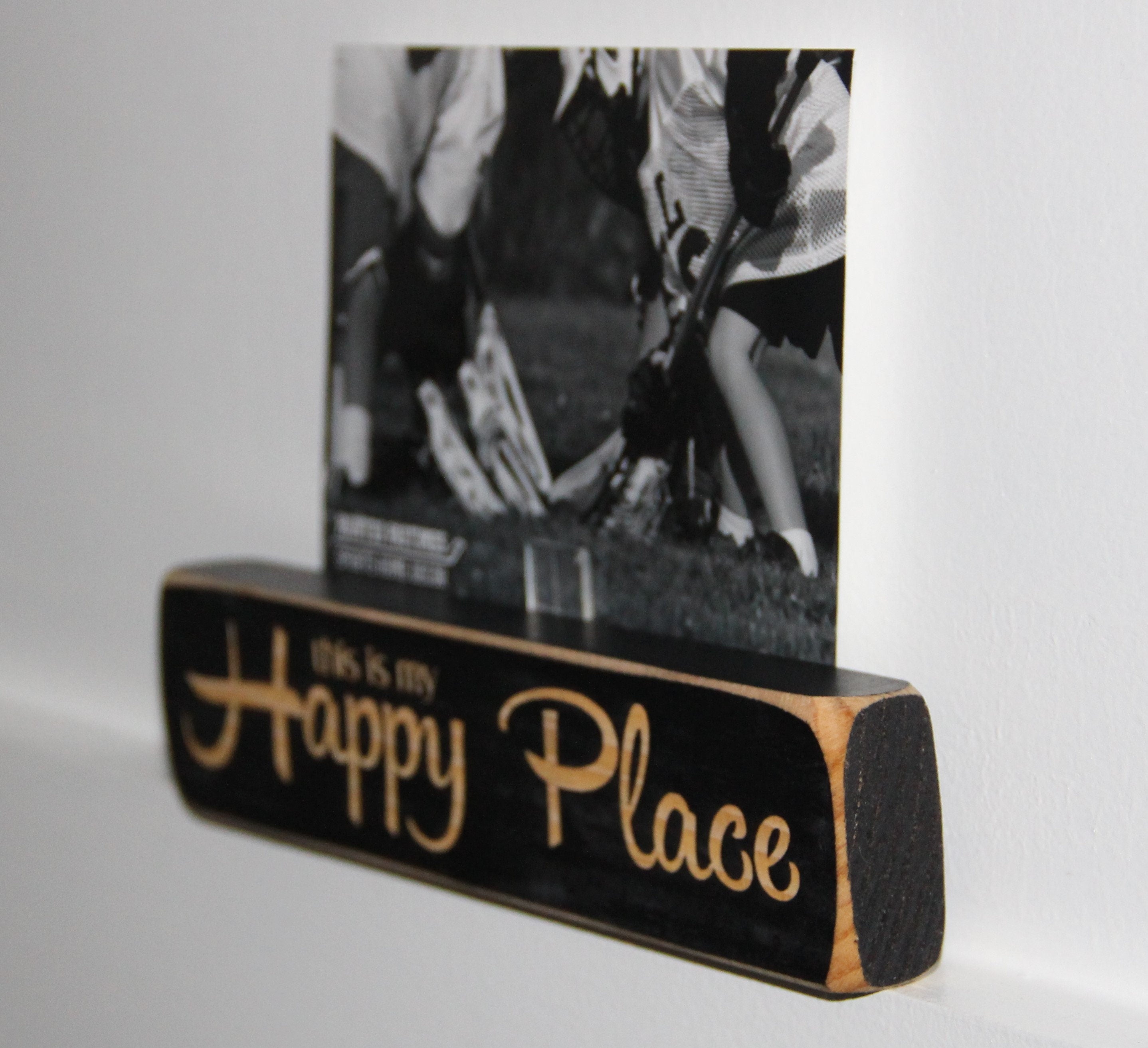 Lacrosse Photo Display Sign: Distressed Wood Frame, Lacrosse Gift