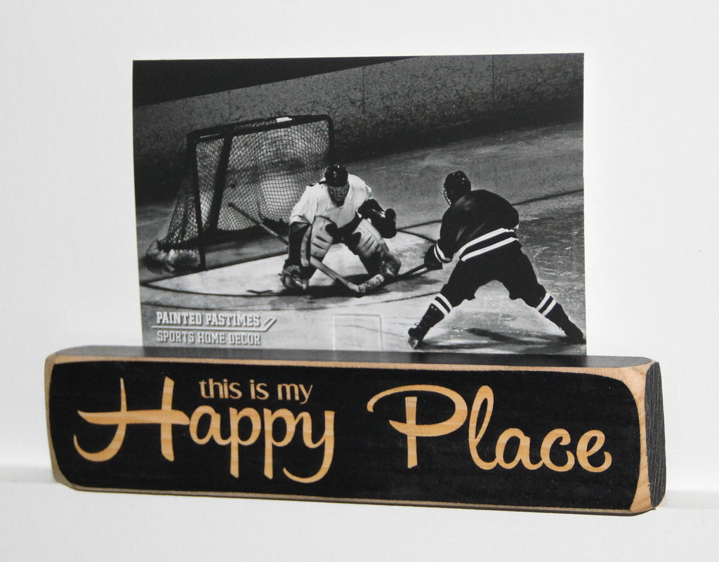 Football Photo Frame - Football Player Gift - "This is my HAPPY PLACE"