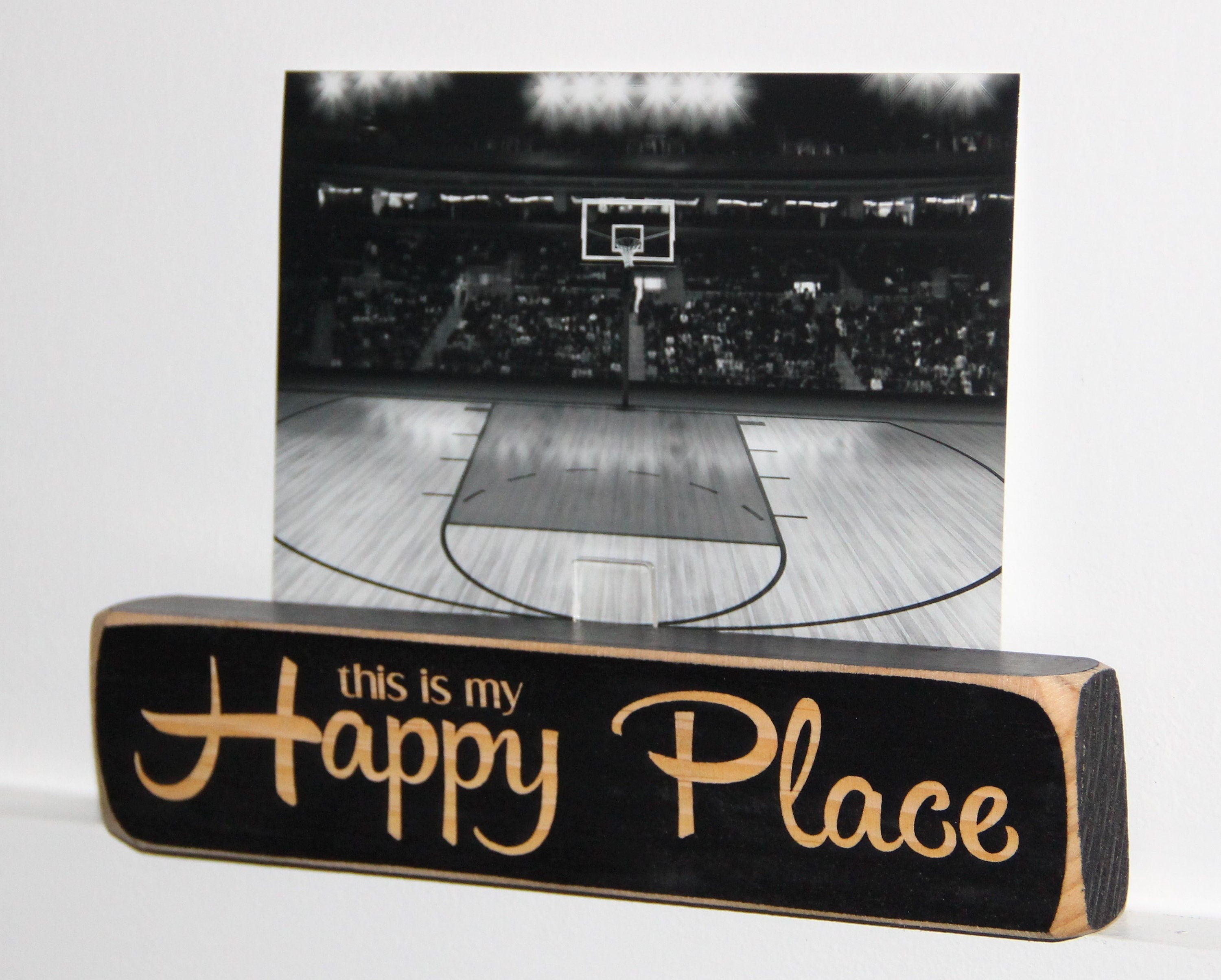 Basketball Photo Display - "Happy Place" Frame
