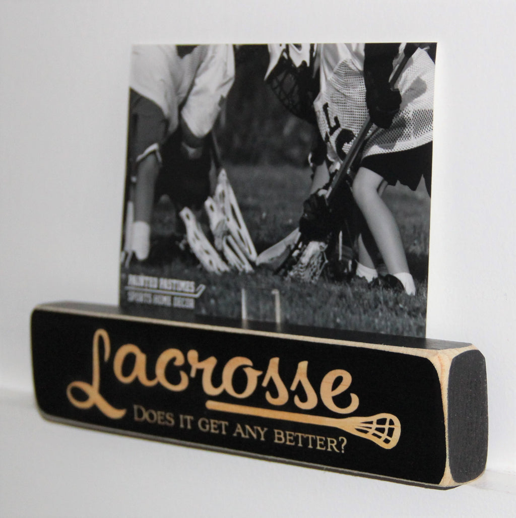 Lacrosse Wood Ornament, Sports Home Decor