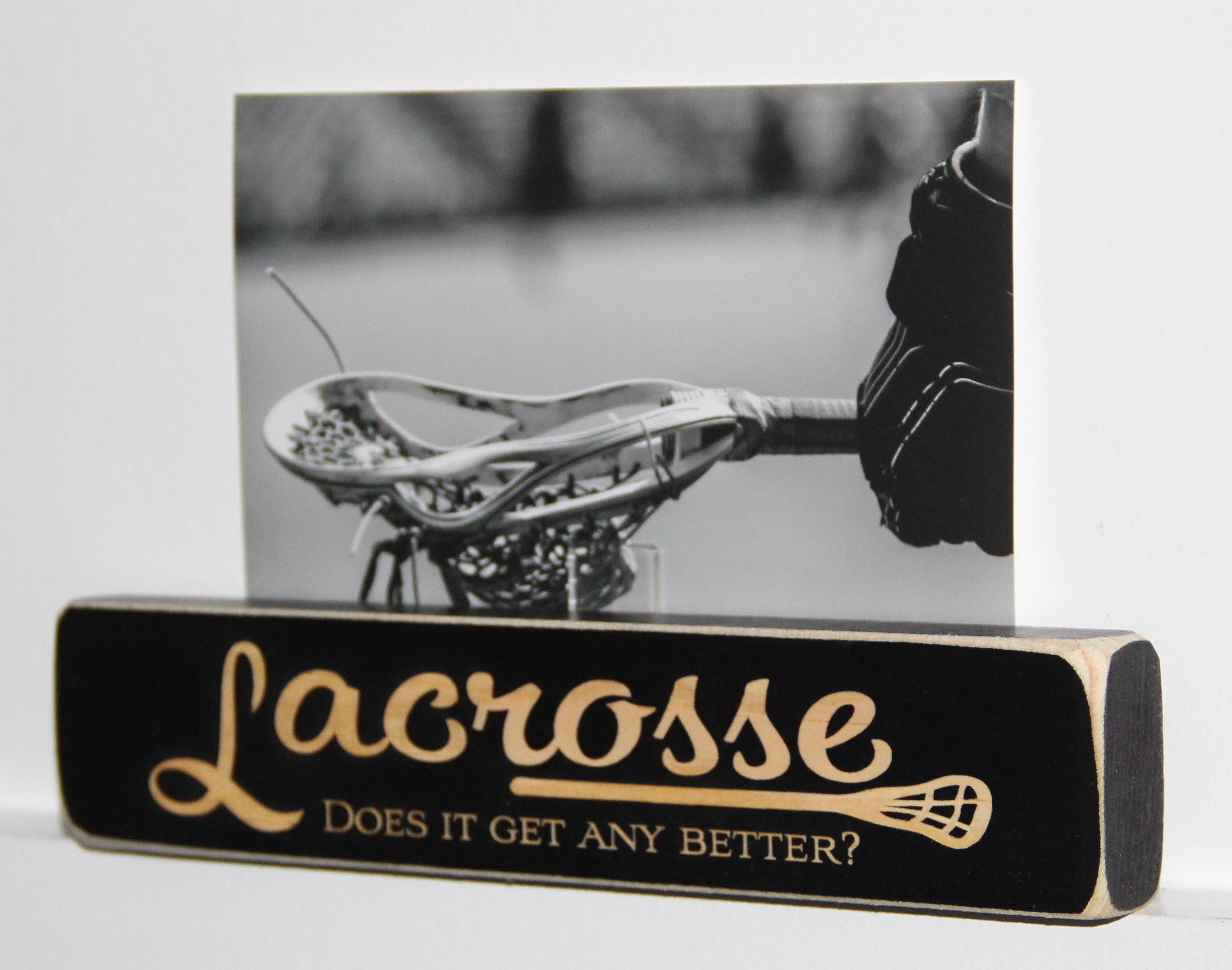 Lacrosse Wood Ornament, Sports Home Decor
