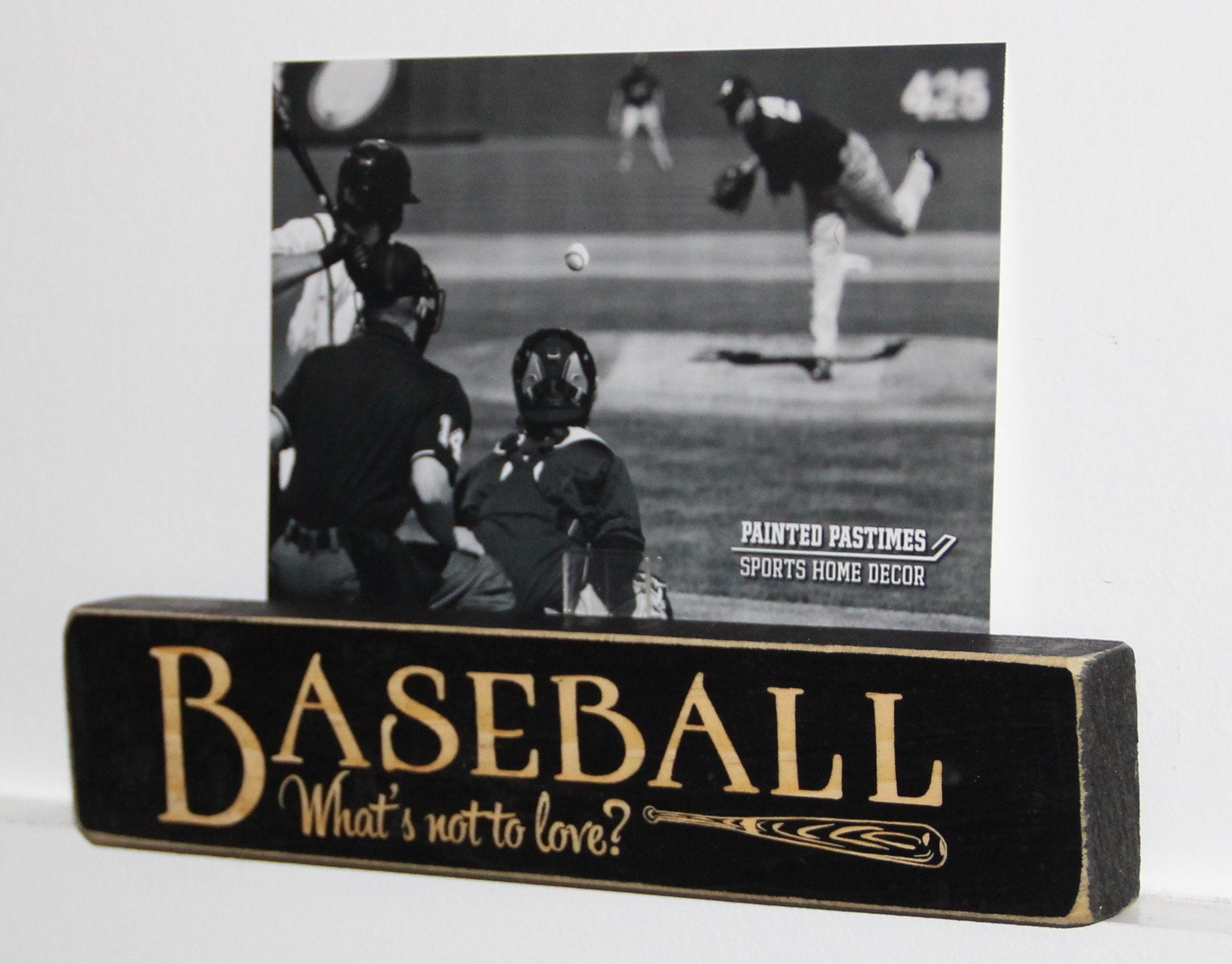 Laser Cut Baseball Sign: Wood Desk Decor, Coach Gift