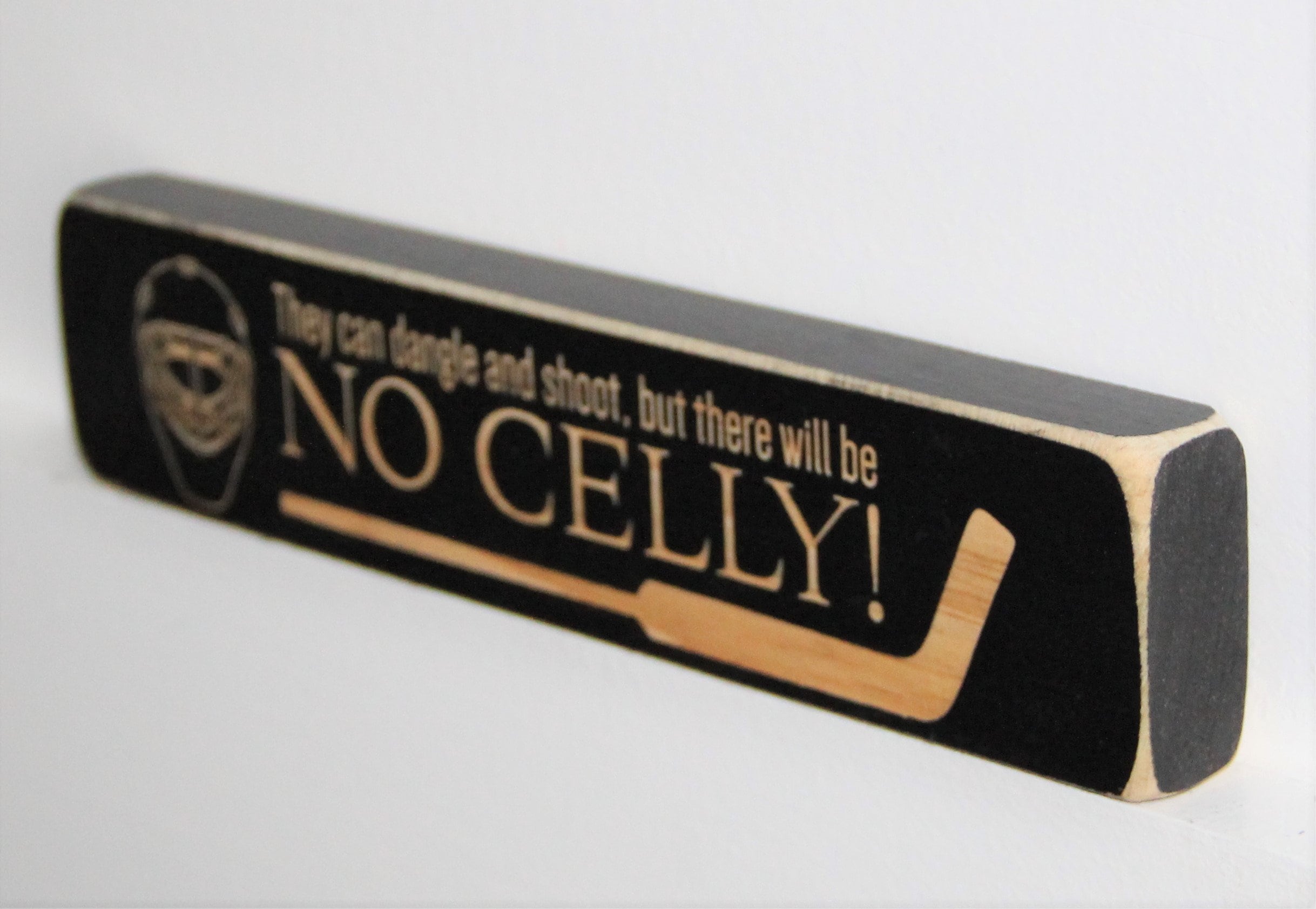 Hockey Goalie Ornament: Laser Cut Wood Sign, Gift for Goalies
