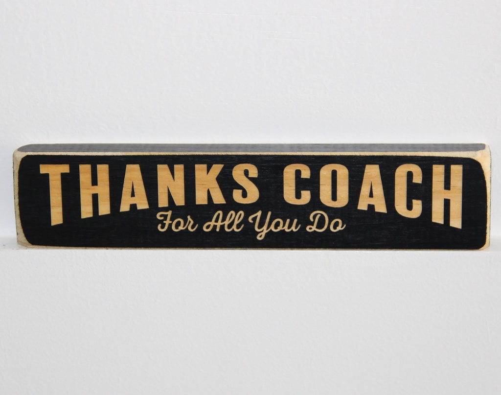Coach Photo Display: Laser Cut Wood Sign