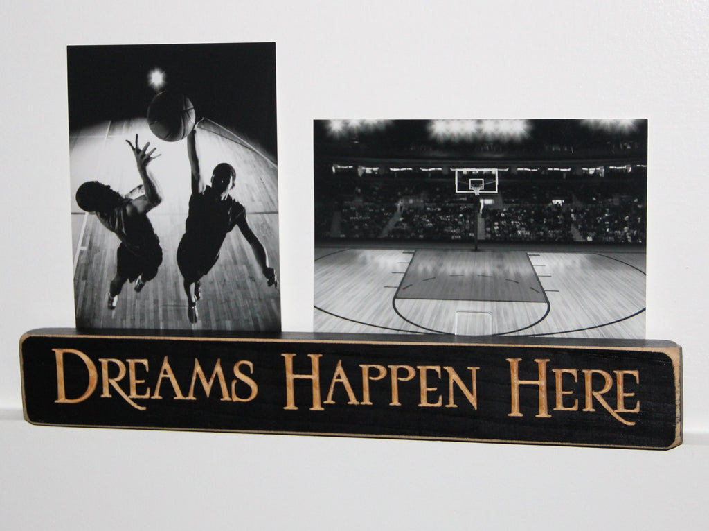 Golf Photo Frame - Golfer Gift - "Dreams Happen Here" Photo Sign