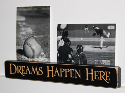 Baseball Photo Display: Wood Sign, Sports Room Decor, Player Gift