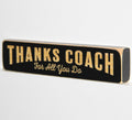 Coach Gift: Laser Cut Wood Sign. Black, Baseball, Lacrosse, Softball, Track, Soccer, Volleyball