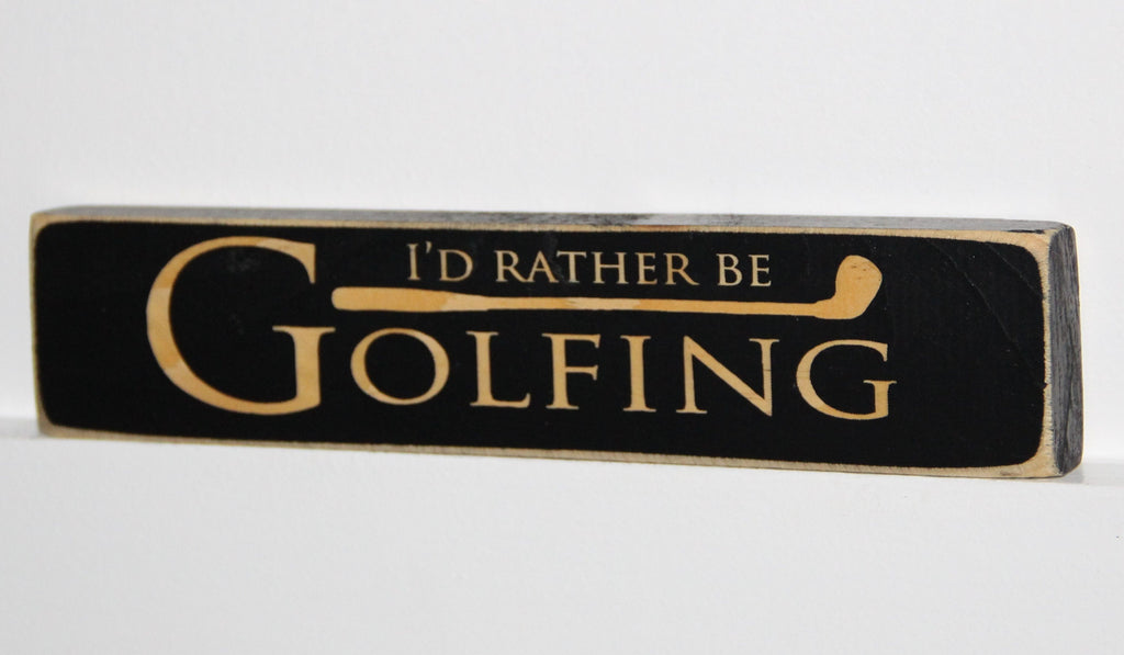 Golf Wood Sign: Dad Gift, Golf Room Decor