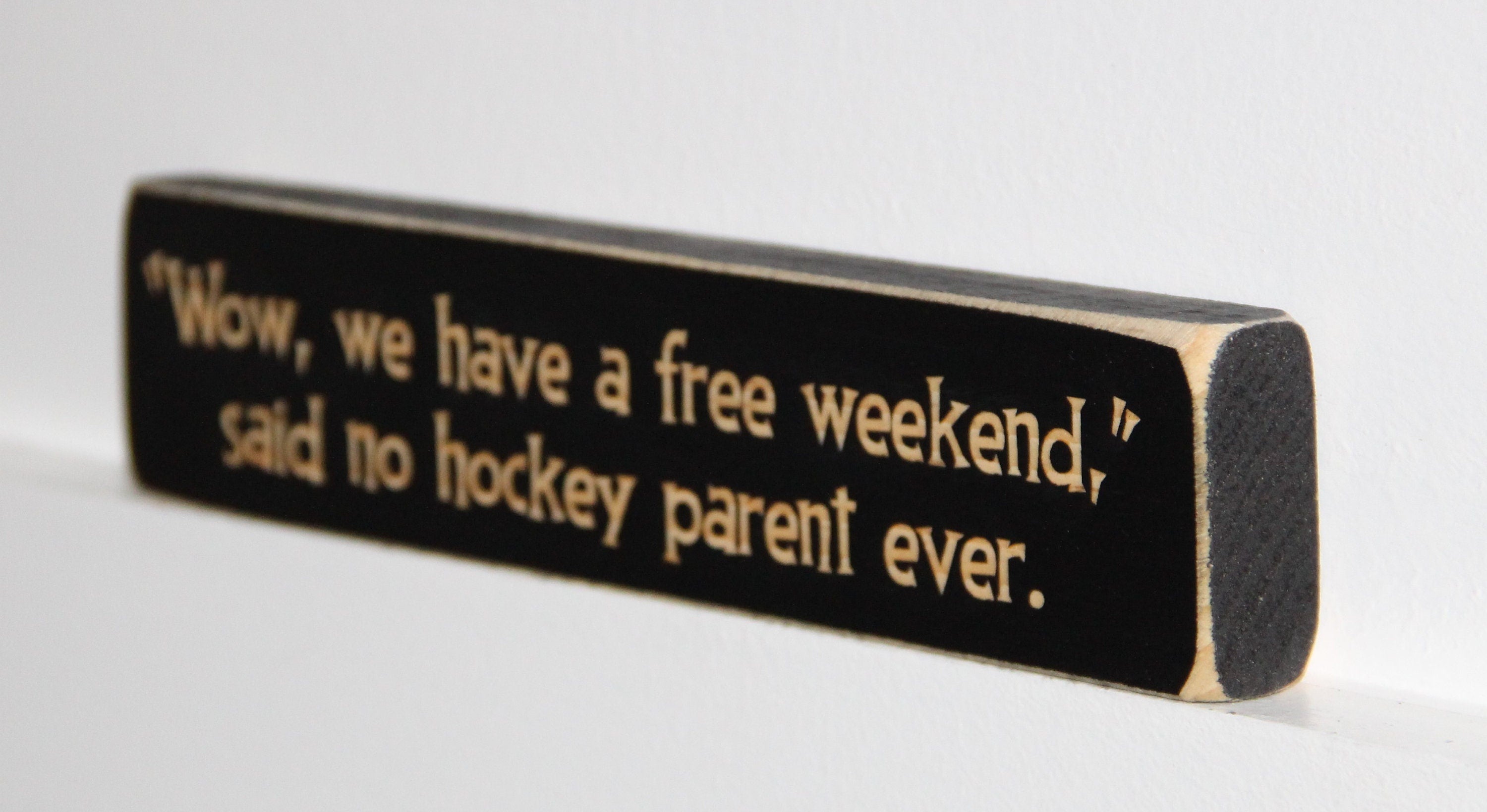 Funny Hockey Mom Wood Ornament, Christmas Gift for Hockey Parents