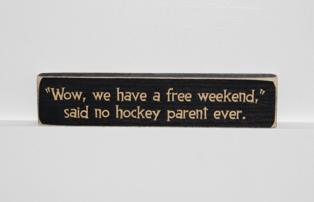 Hockey Mom Gift: Distressed Wood Sign, Photo Clip, or Ornament