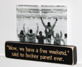 Hockey Photo Display: Laser Cut Wood Sign, Hockey Mom/Dad Gift