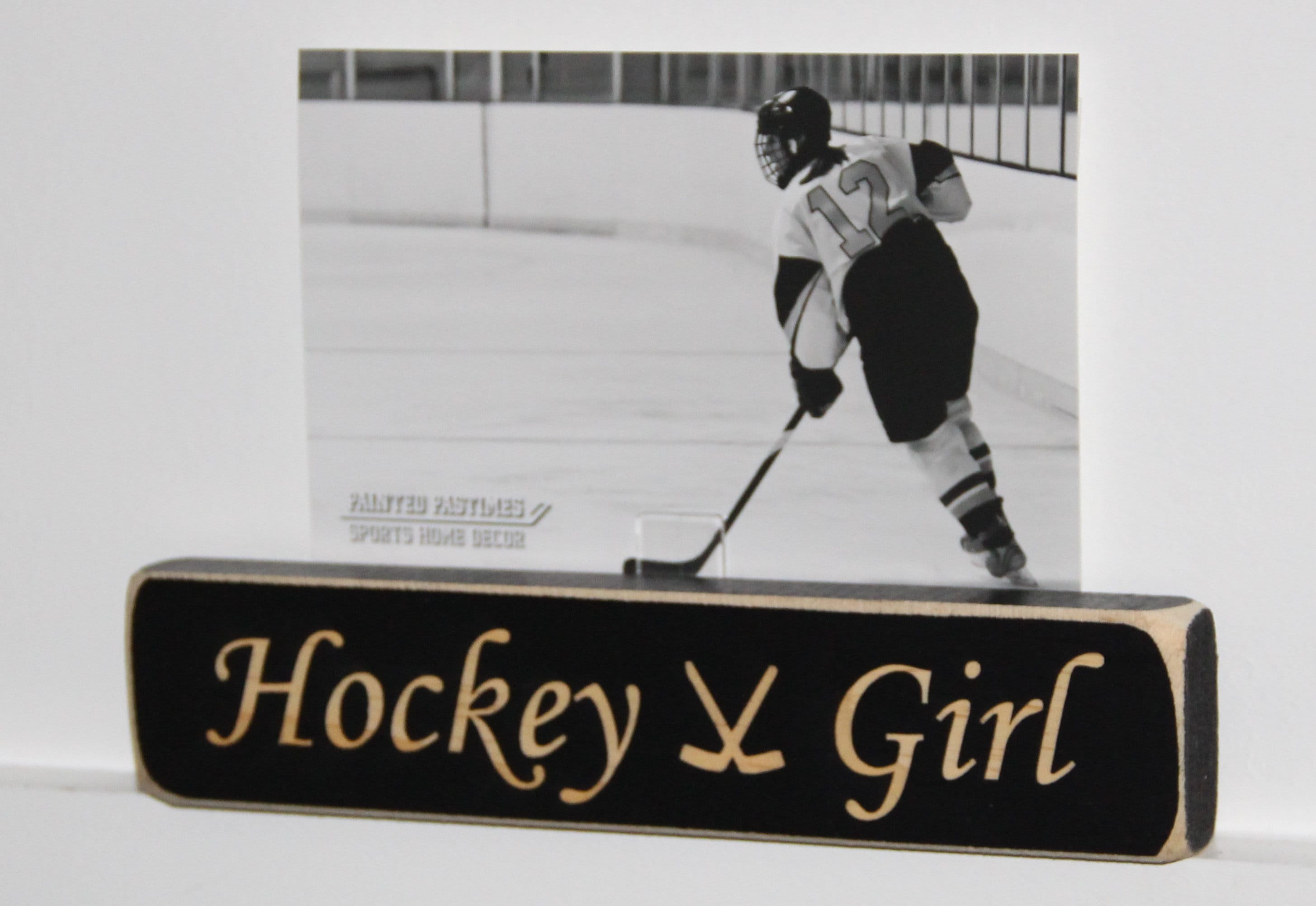 Hockey Girl Ornament, Christmas Tree Ornament