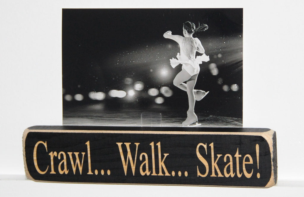 Skate Crawl Walk Ornament: Hockey, Figure Skating Nursery Decor