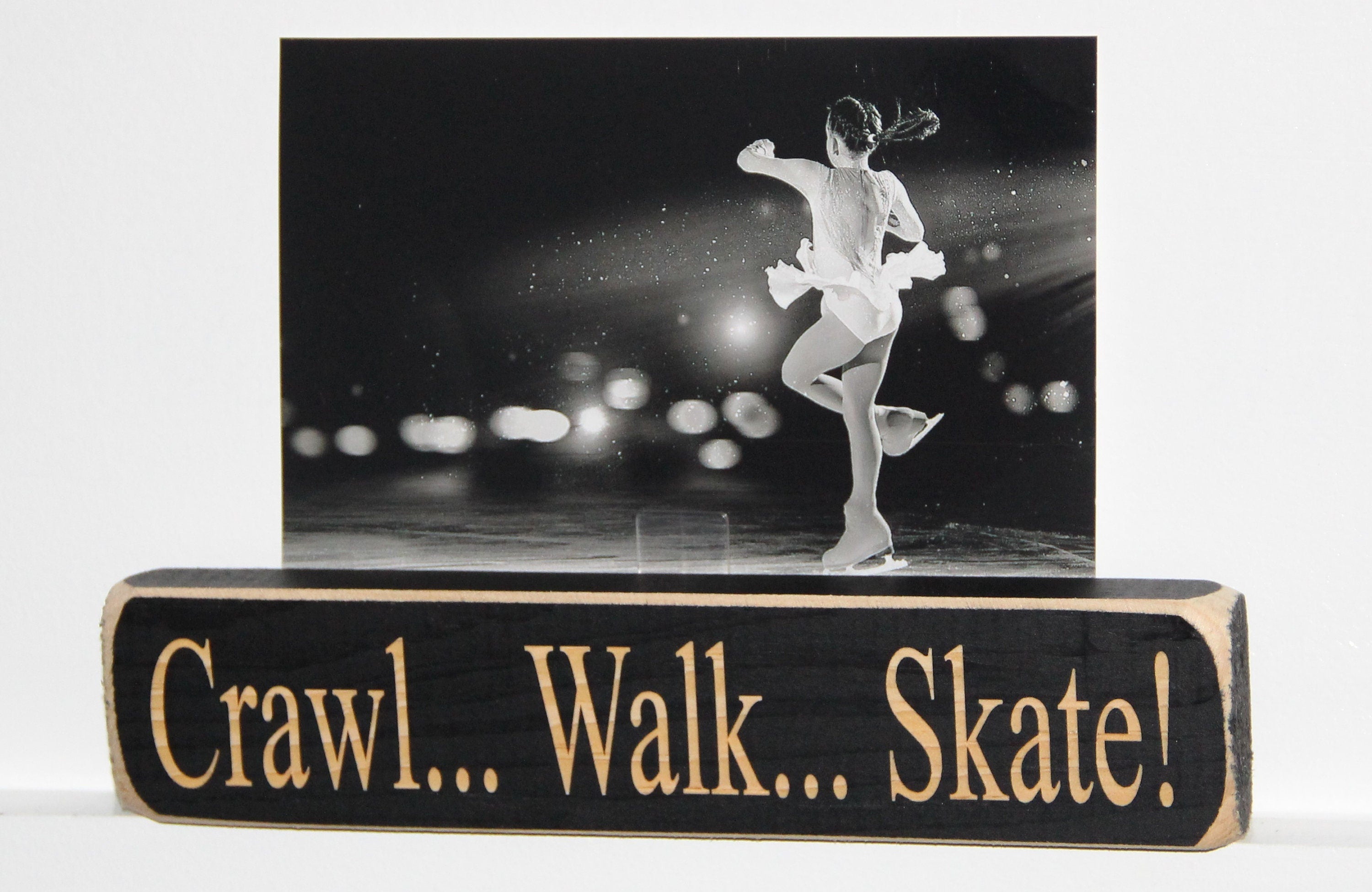 Skate Crawl Walk Ornament: Hockey, Figure Skating Nursery Decor