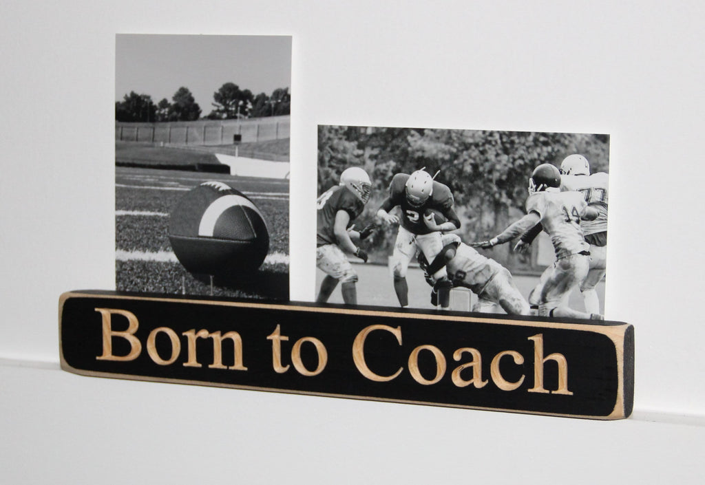 Personalized Coach Photo Display: 'Born to Coach' Frame, Lacrosse Team Gift, All Sports