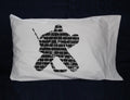 Hockey Goalie Pillowcase: Brick Wall Design, Glow in the Dark Option
