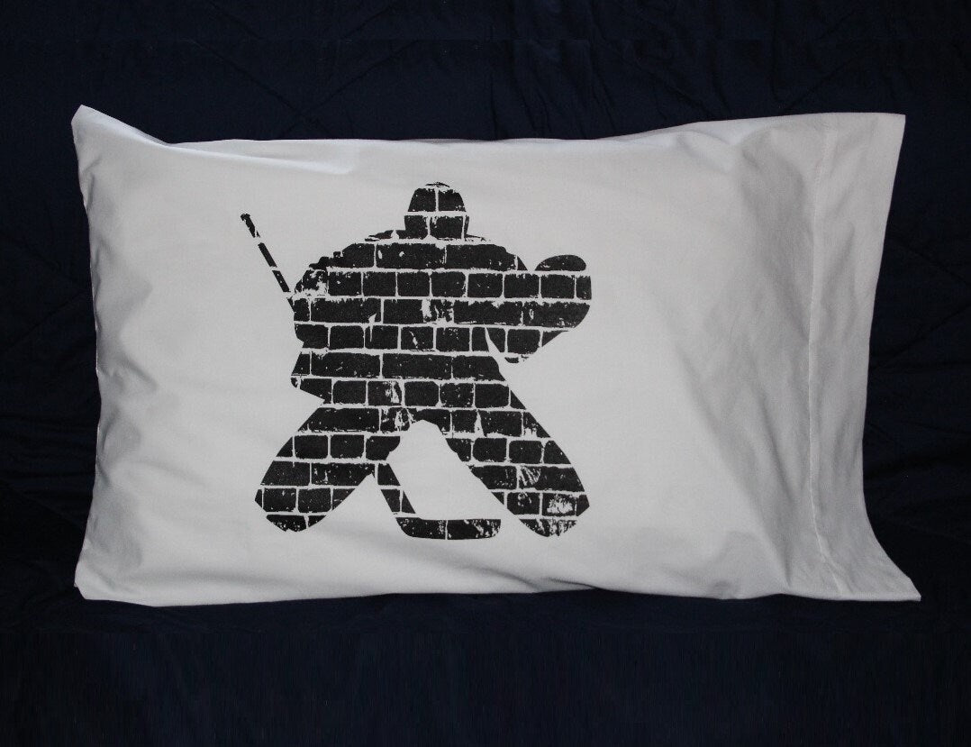 Hockey Girl Pillowcase: Glow in the Dark, Hockey Bedding
