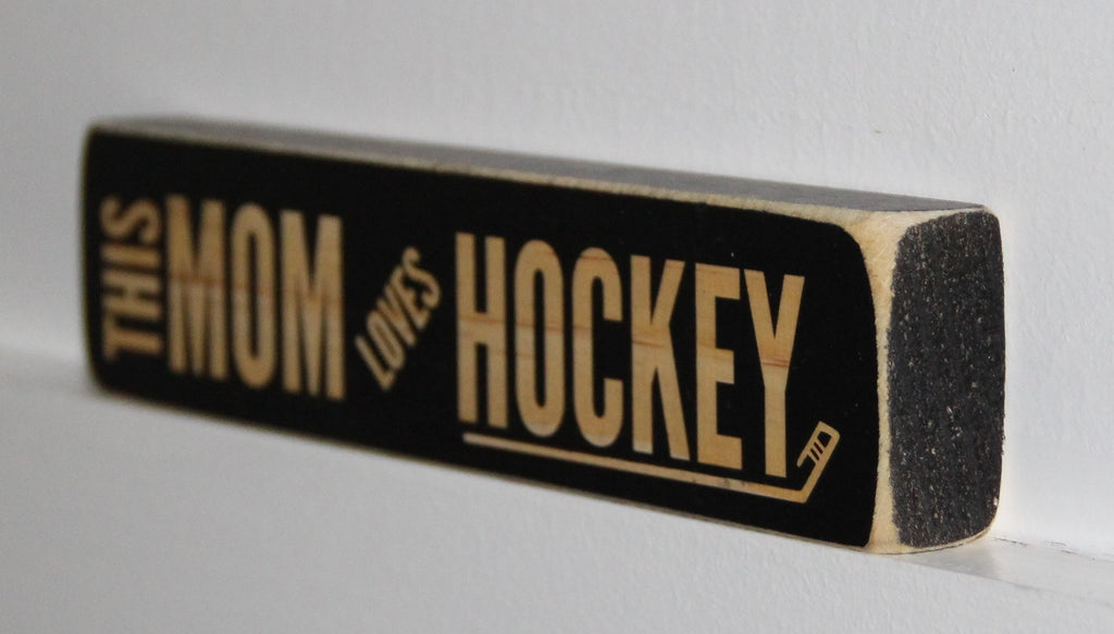 Hockey Mom Gift: Laser Cut Wood Sign, Photo Display, or Ornament