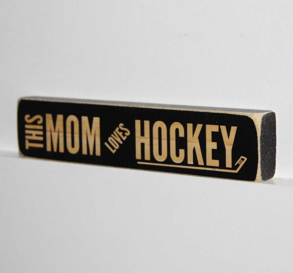Hockey Mom Gift: Laser Cut Wood Sign, Photo Display, or Ornament
