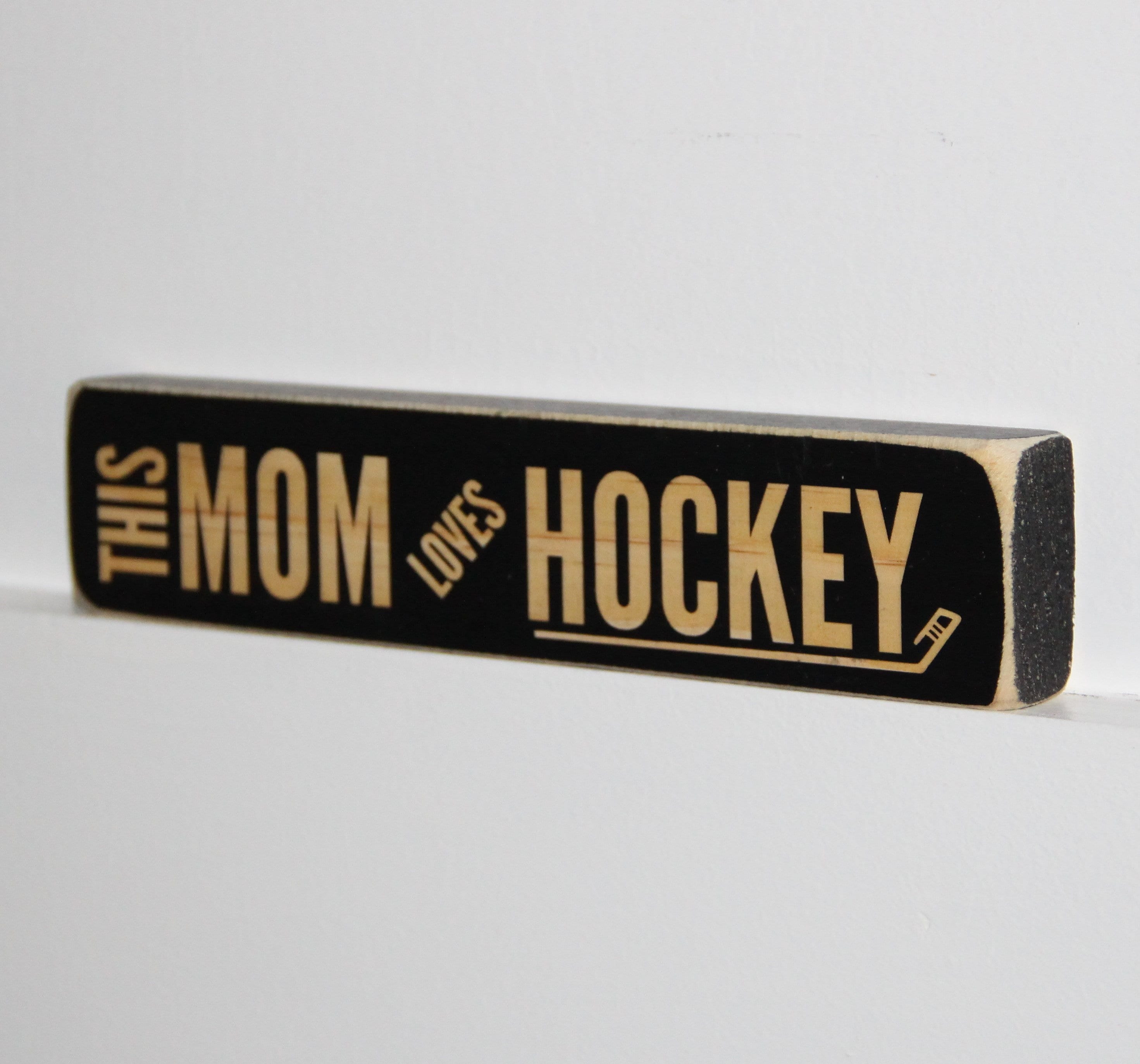 Hockey Mom Gift: Laser Cut Wood Sign, Photo Display, or Ornament