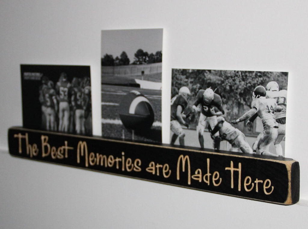 Baseball Photo Display: Distressed Wood Collage Frame, Sports Decor