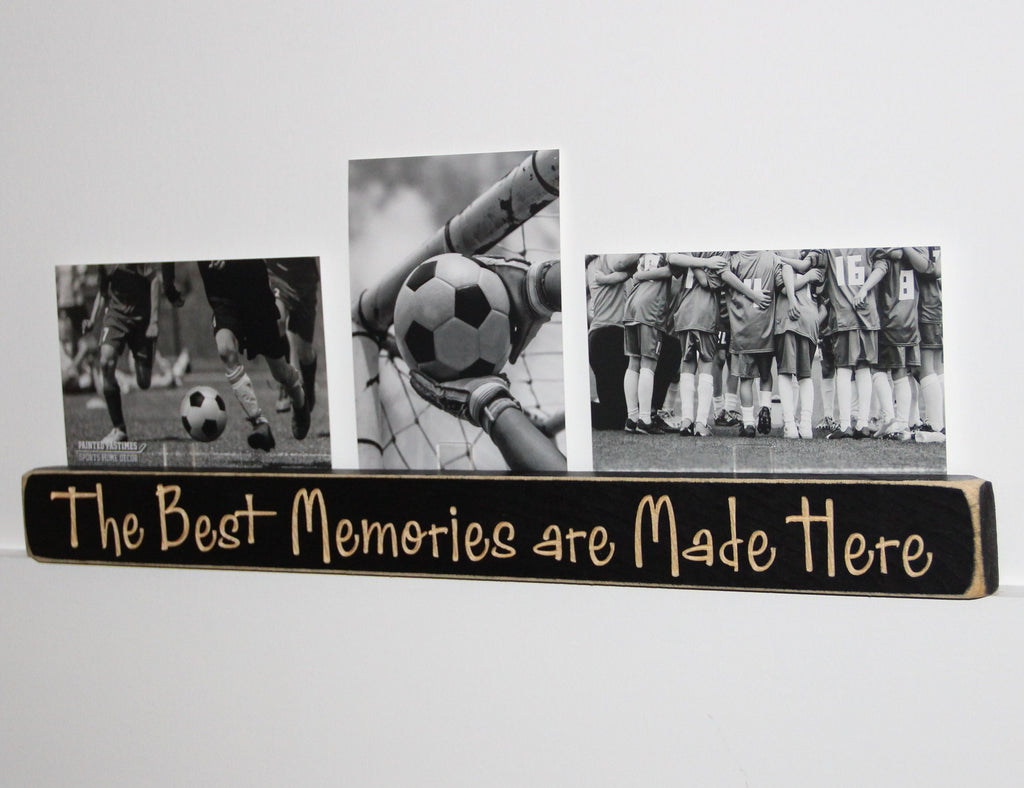 Baseball Photo Display: Distressed Wood Collage Frame, Sports Decor