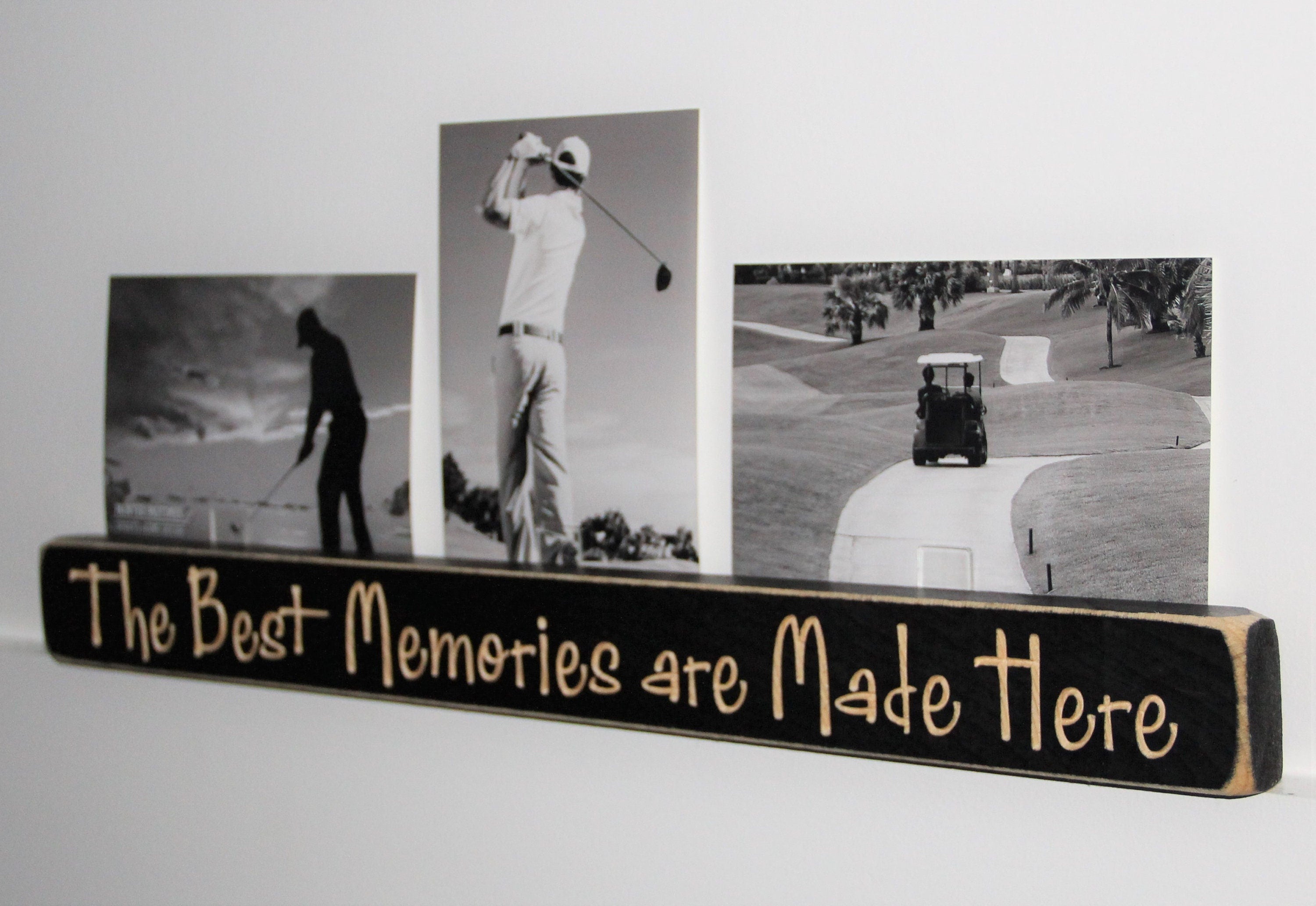 Lacrosse Photo Display: Distressed Wood Sign, Lacrosse Gift
