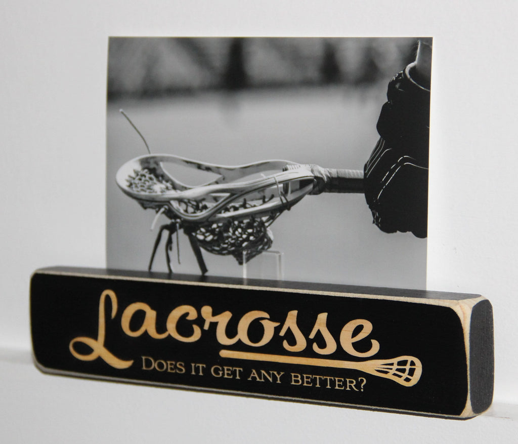 Lacrosse Photo Display: Wood Frame, Lacrosse Decor