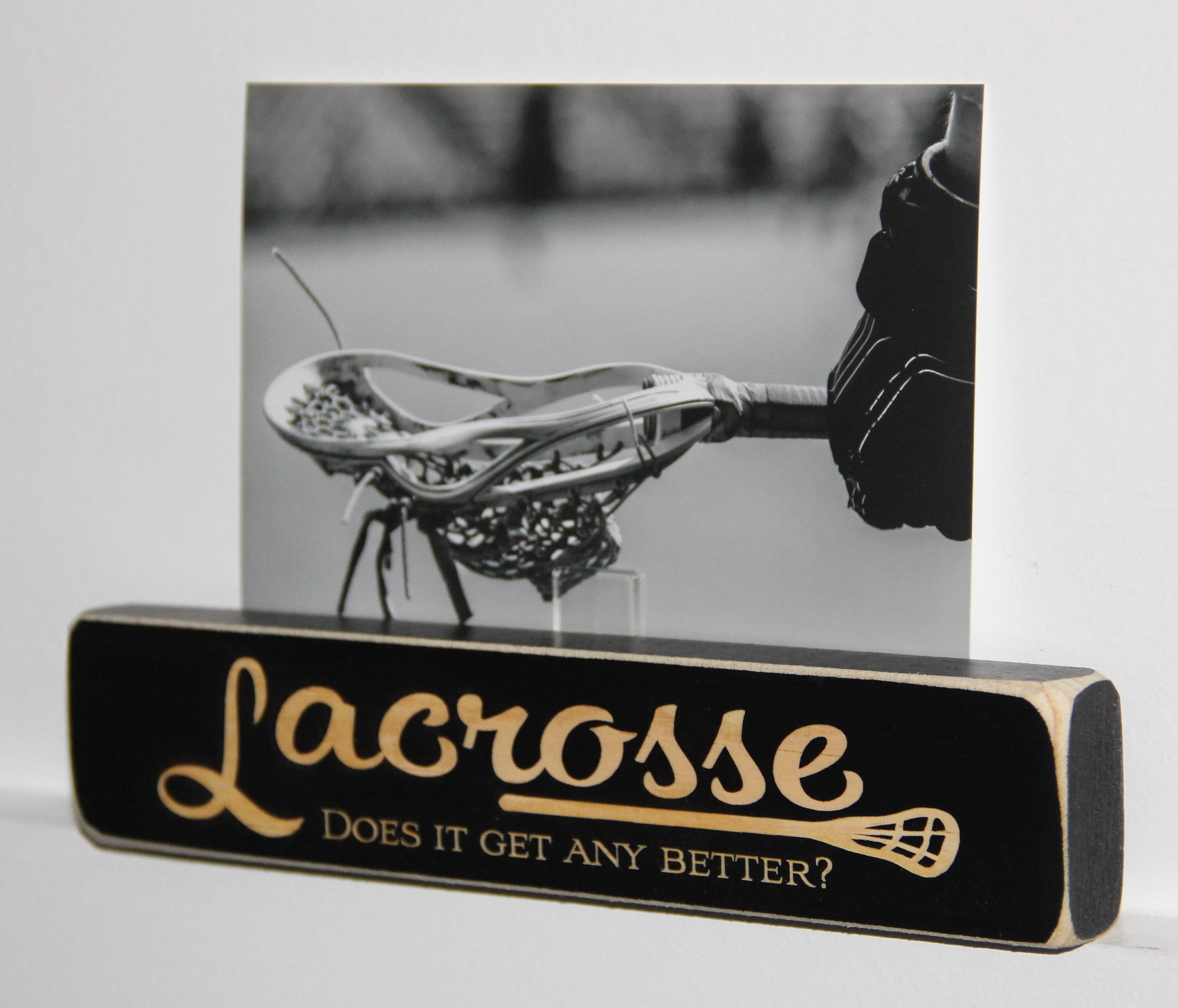 Lacrosse Photo Display: Wood Frame, Lacrosse Decor