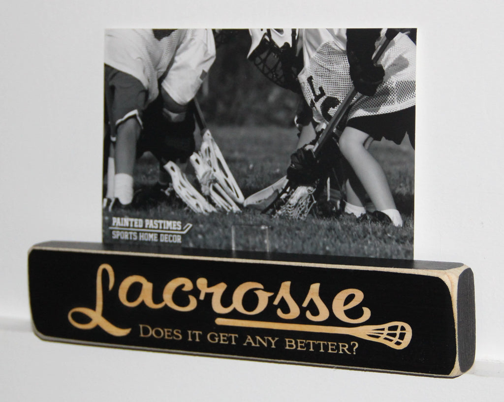 Lacrosse Photo Display: Wood Frame, Lacrosse Decor