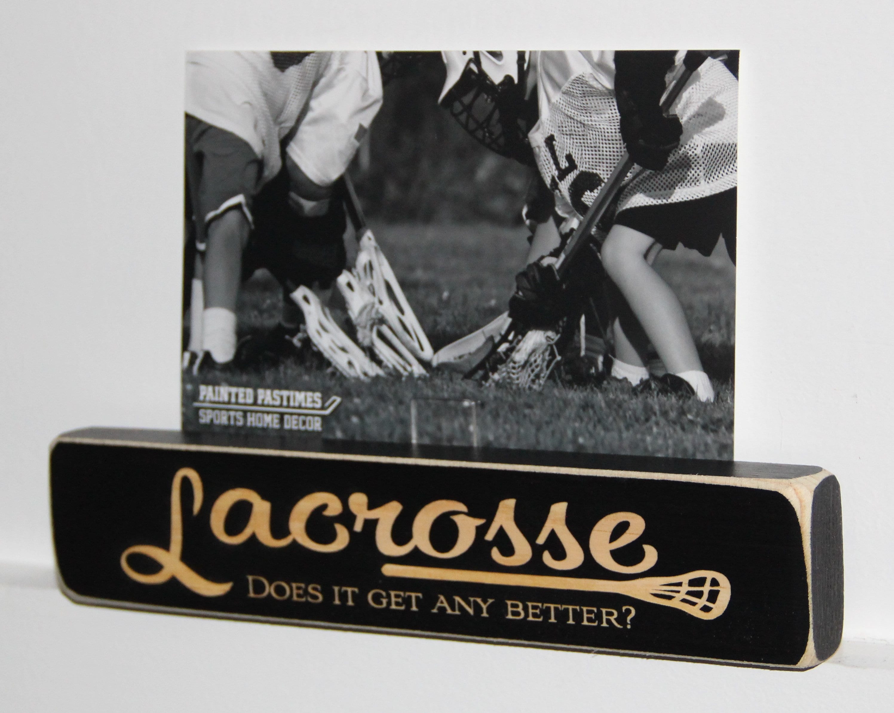 Lacrosse Photo Display: Wood Frame, Lacrosse Decor