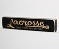 Lacrosse Wood Ornament, Sports Home Decor