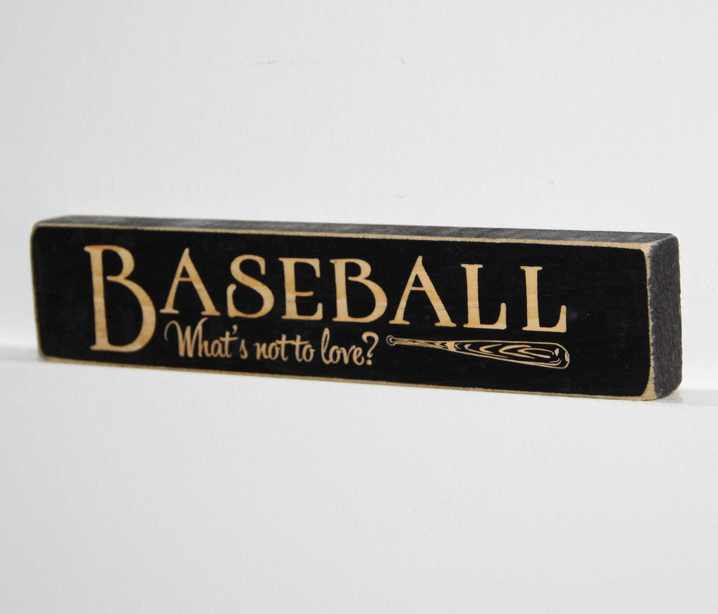 Laser Cut Baseball Sign: Wood Desk Decor, Coach Gift