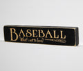 Laser Cut Baseball Sign: Wood Desk Decor, Coach Gift