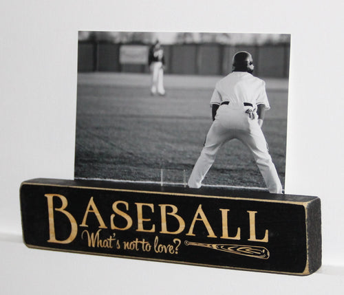 Baseball Photo Frame: Laser Cut Wood Sign, Coach Gift