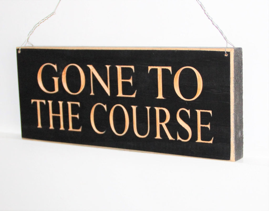 Wood Sports Sign: "Gone to the Field" Baseball, Soccer, Lacrosse, Football