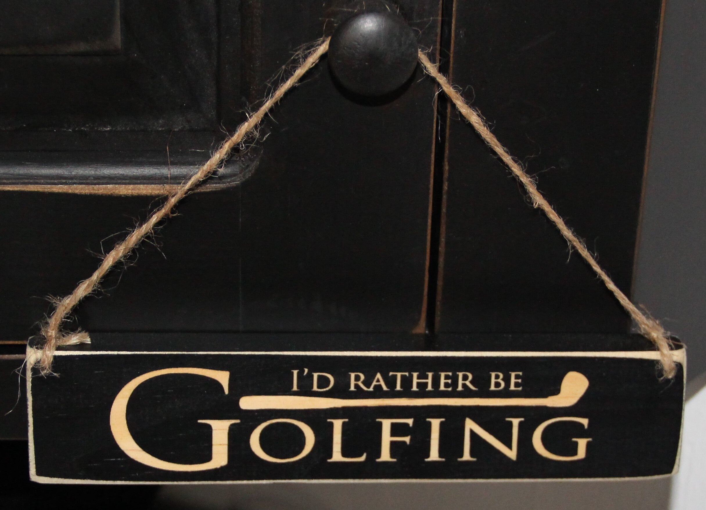 Golf Wood Sign: Dad Gift, Golf Room Decor