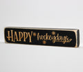 Happy Hockeydays Wood Sign: Hockey Christmas Decor