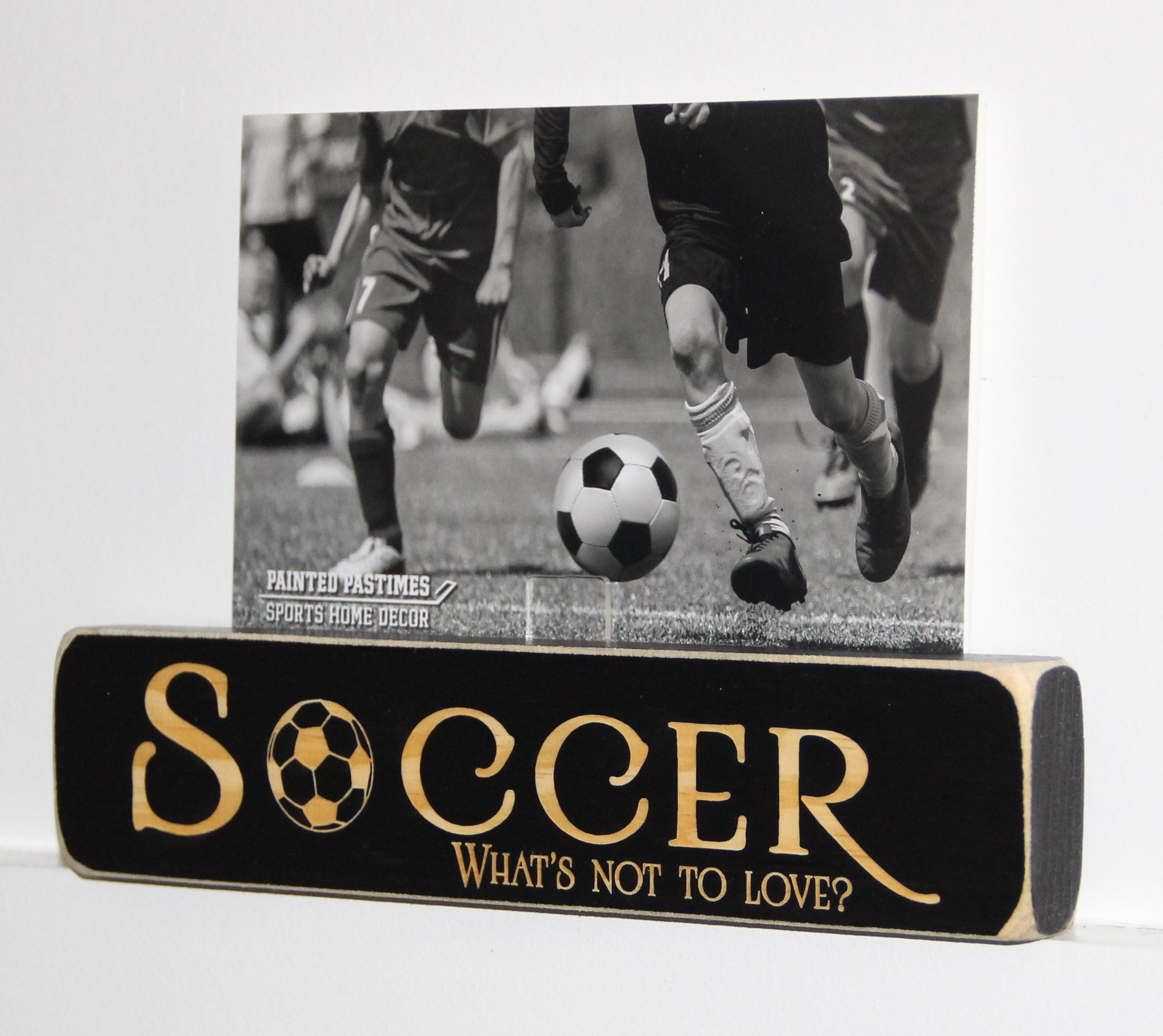Soccer Ornament: Laser Cut Wood Sign, Christmas Gift for Soccer Player, Coach, Fan, Mom or Dad