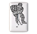 Hockey Light Switch Cover: Fun Hockey Room Decor, Glow in the Dark
