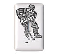 Hockey Light Switch Cover: Hockey Player Room Decor