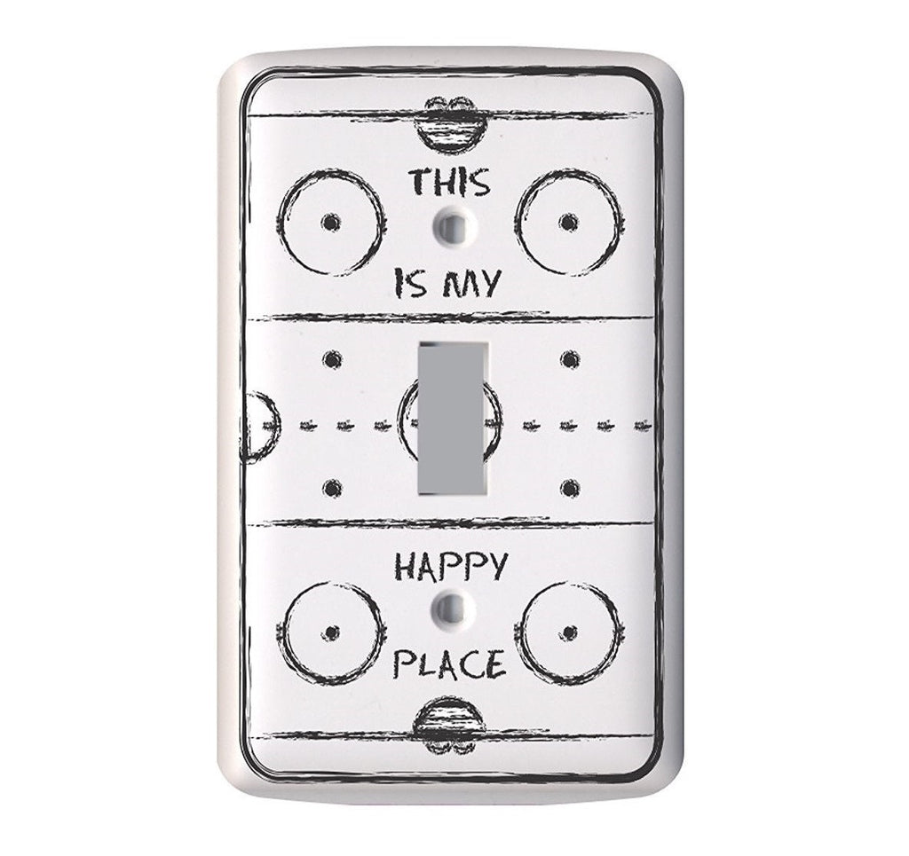 Hockey Light Switch Cover: Fun Hockey Room Decor