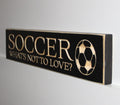 Soccer Photo Display: Wood Sign