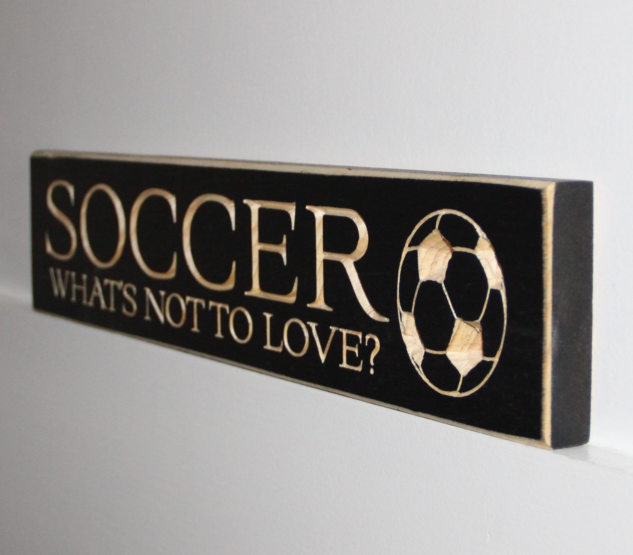 Soccer Photo Display: Wood Sign