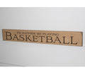 Basketball Sign: Wood, Player Room Decor