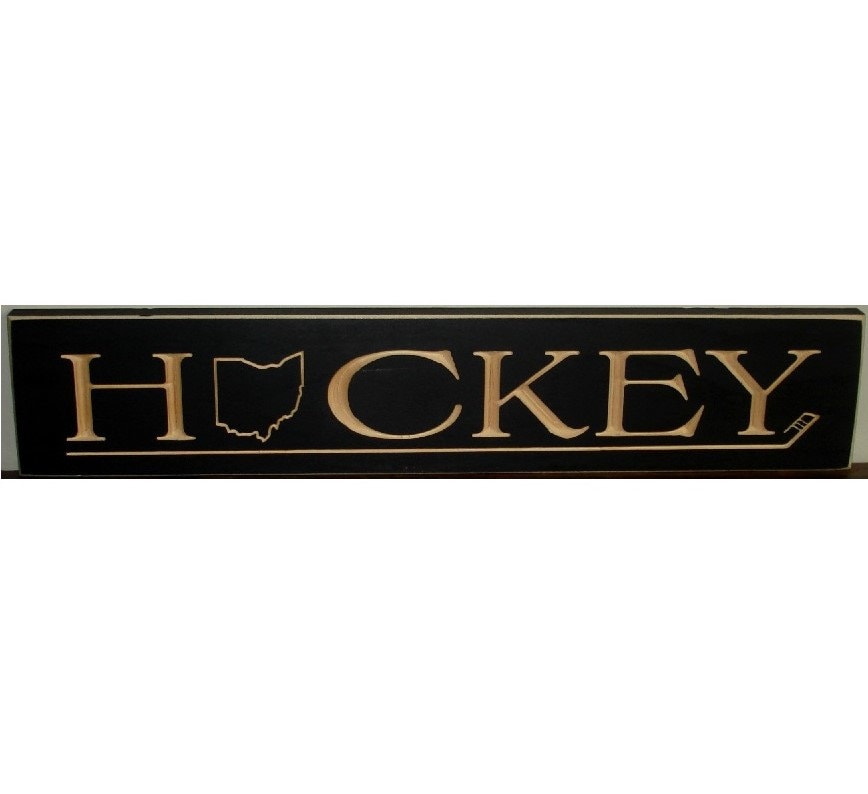 New York Hockey Sign: State Hockey Sign - New York, California, Ohio