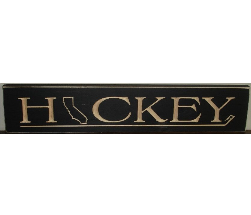 Ohio Hockey Sign: State Hockey Wood Sign