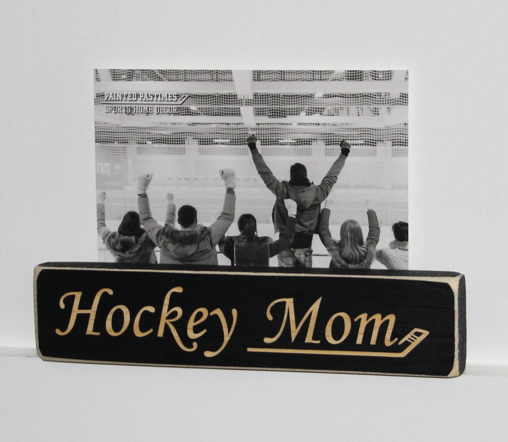 Hockey Dad Ornament, Laser Cut Wood Sign, Hockey Room Decor