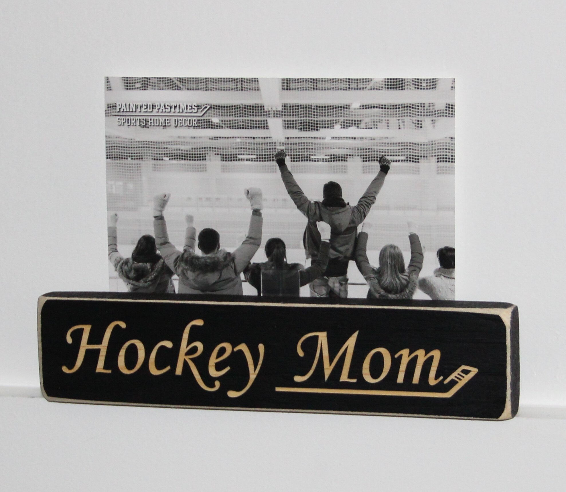 Hockey Dad Ornament, Laser Cut Wood Sign, Hockey Room Decor